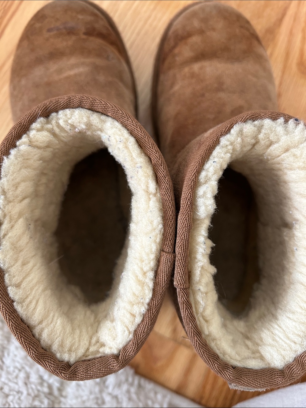 UGG Chestnut Short Shearling Booties - Picture 3 of 3